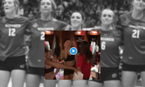 wisconsin volleyball photo uncensored